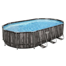 Juego de piscina ovalada Power Steel® de 20' x 12' x 48"/6,10 mx 3,66 mx 1,22 m