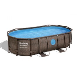 Power Steel ™ Swim Vista Series ™ Juego de piscina ovalada 14in x 8in2in x 39.5in /4.27m x 2.50m x 1.00m