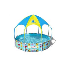 Conjunto de piscina circular sobre superficie Chapoteos a la sombra Steel Pro™ UV Careful™ de Bestway®