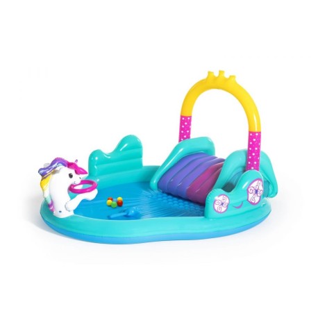 Centro de juegos de piscina de 274cm x 198cm x 137cm Carruajecmágico de unicornios de Bestway®