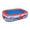 Alberca Inflable Spiderman rectangular 2anillos rojo c/azul y gris 2.01x1.50x51cm(6.6x5x59x20pulg)