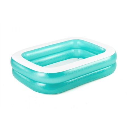 Alberca Inflable 6+ años rect 2anillos lisa azul 2.01x1.50x51cm (79x59x20pulg)