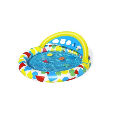 Alberca Inflable 4+mes Salpica y Aprende c/5 Figuras de colores 1.20m x 1.17m x 46cm